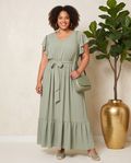 Plus Size Mint Green Maxi Dress