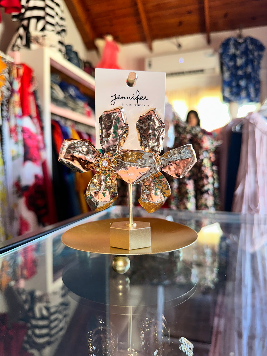 Jennifer Gold Fan Earrings - 205275