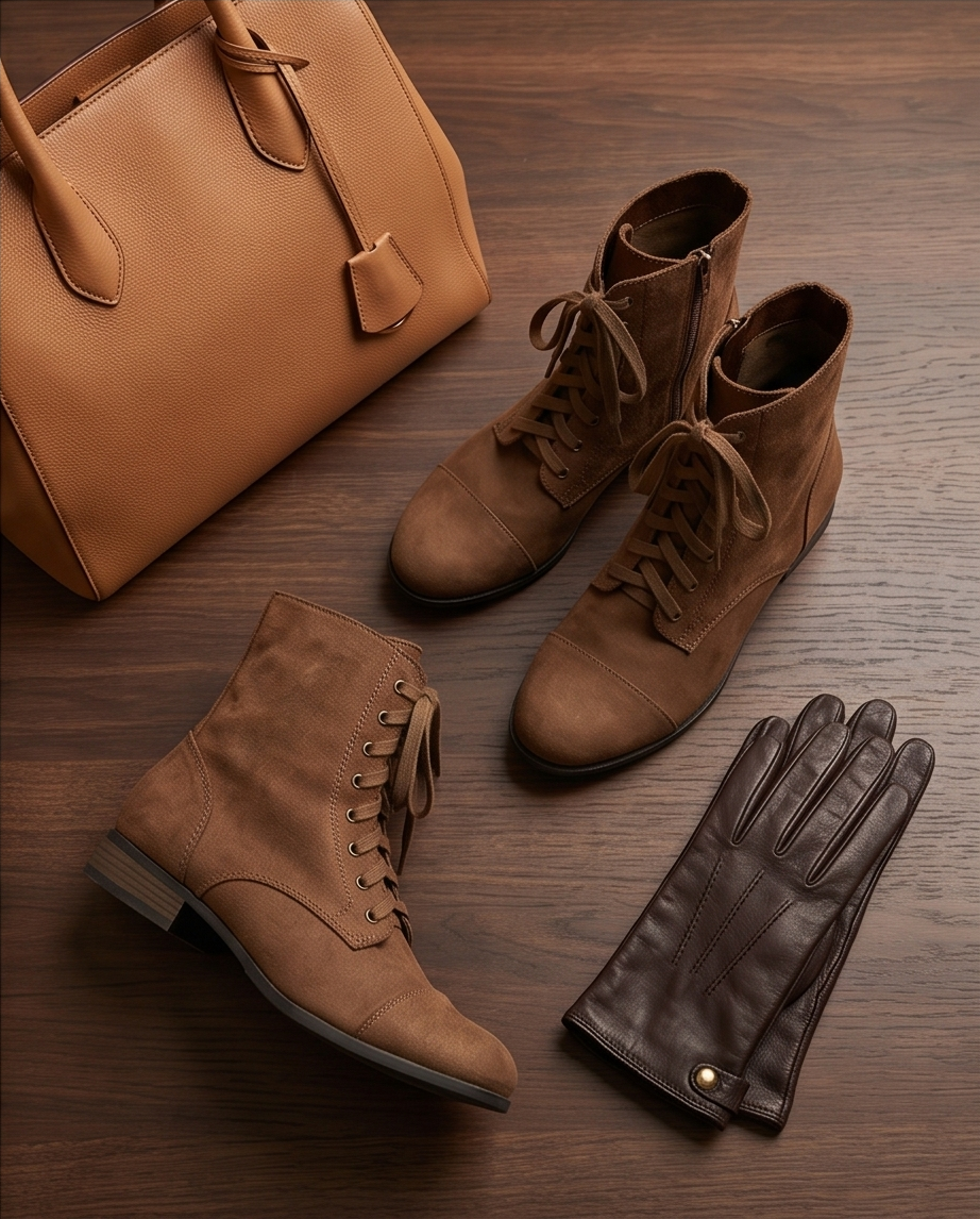 Brown Lace Up Boots