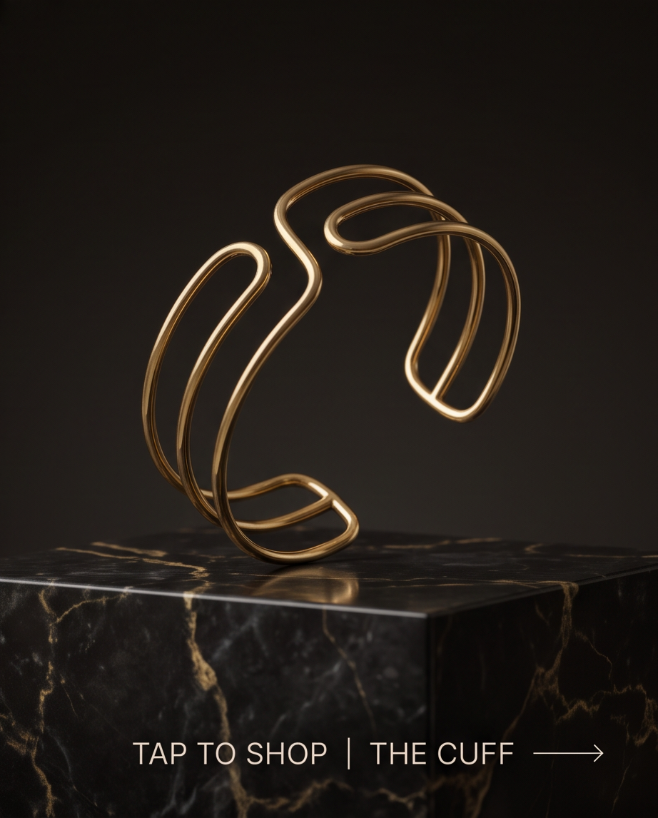 Stainless Steel Golden Fence Bracelet