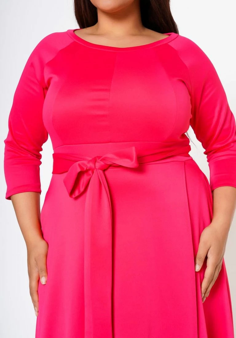 Plus Size Wrap Maxi Dress - 2072
