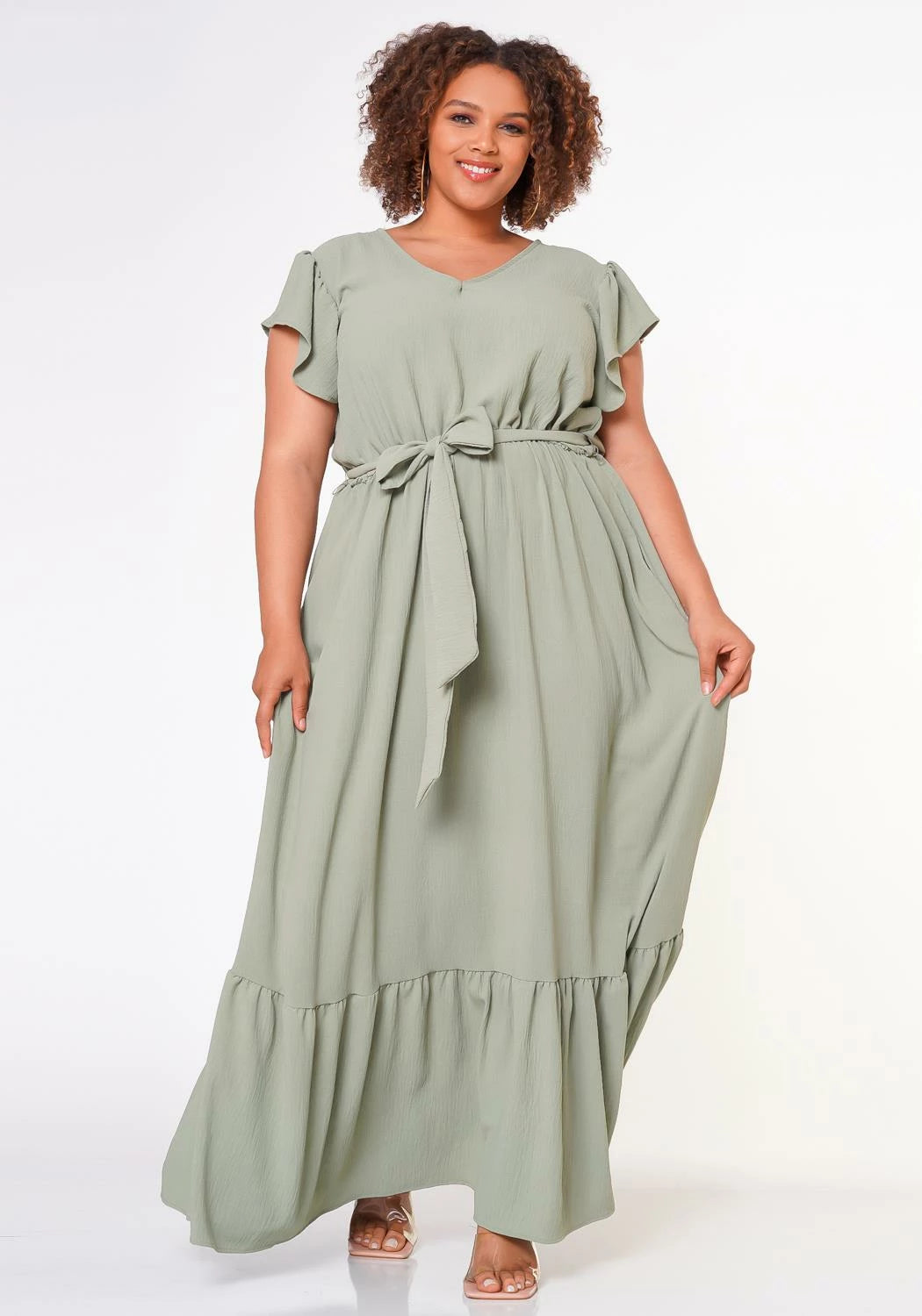 Plus Size Sage Maxi Dress - 2824