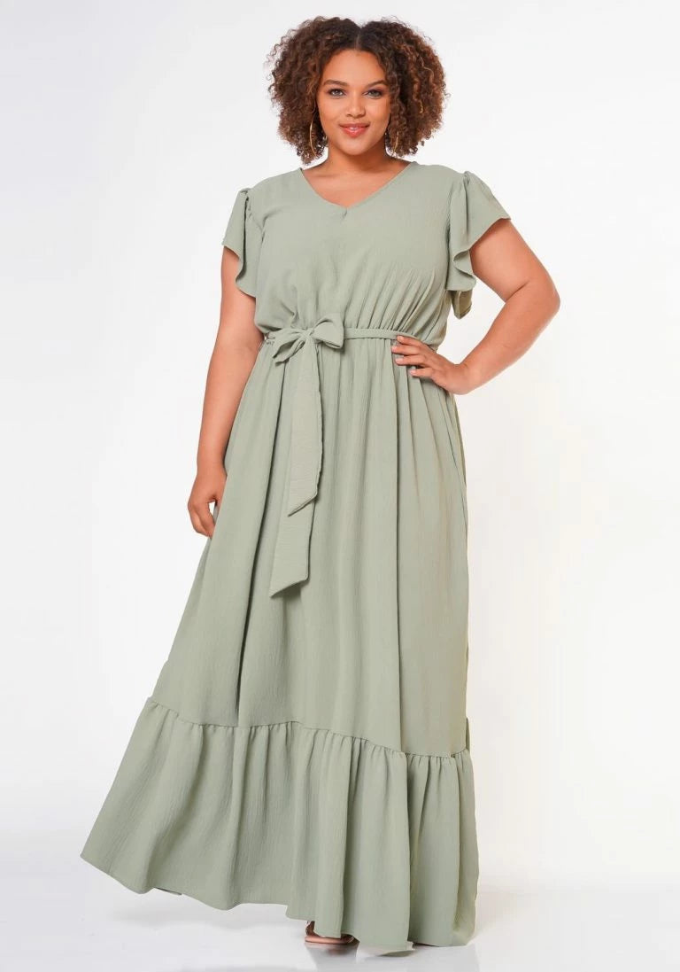 Plus Size Sage Maxi Dress - 2824