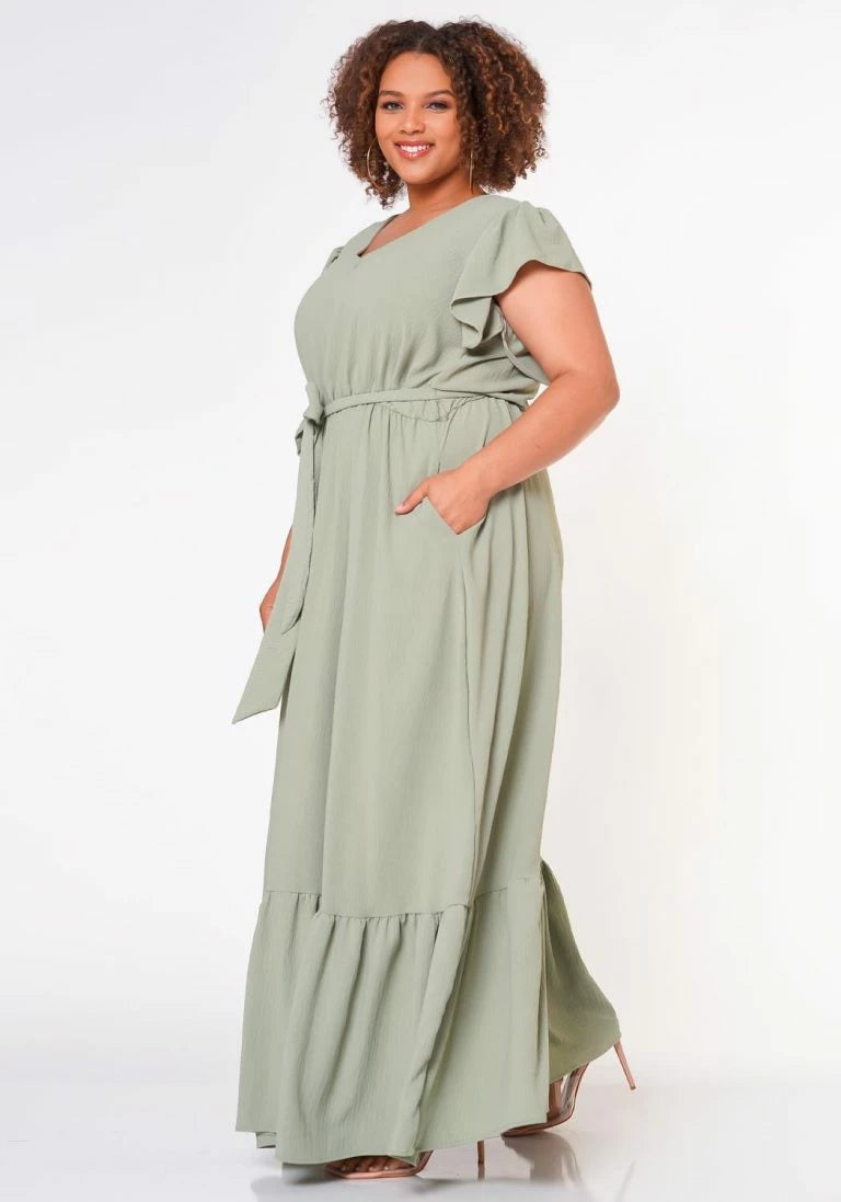 Plus Size Sage Maxi Dress - 2824