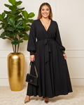 Plus Size Black Maxi Dress