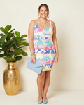 Plus Size Mix Print Camo Dress