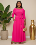 Plus Size Pink Maxi Dress