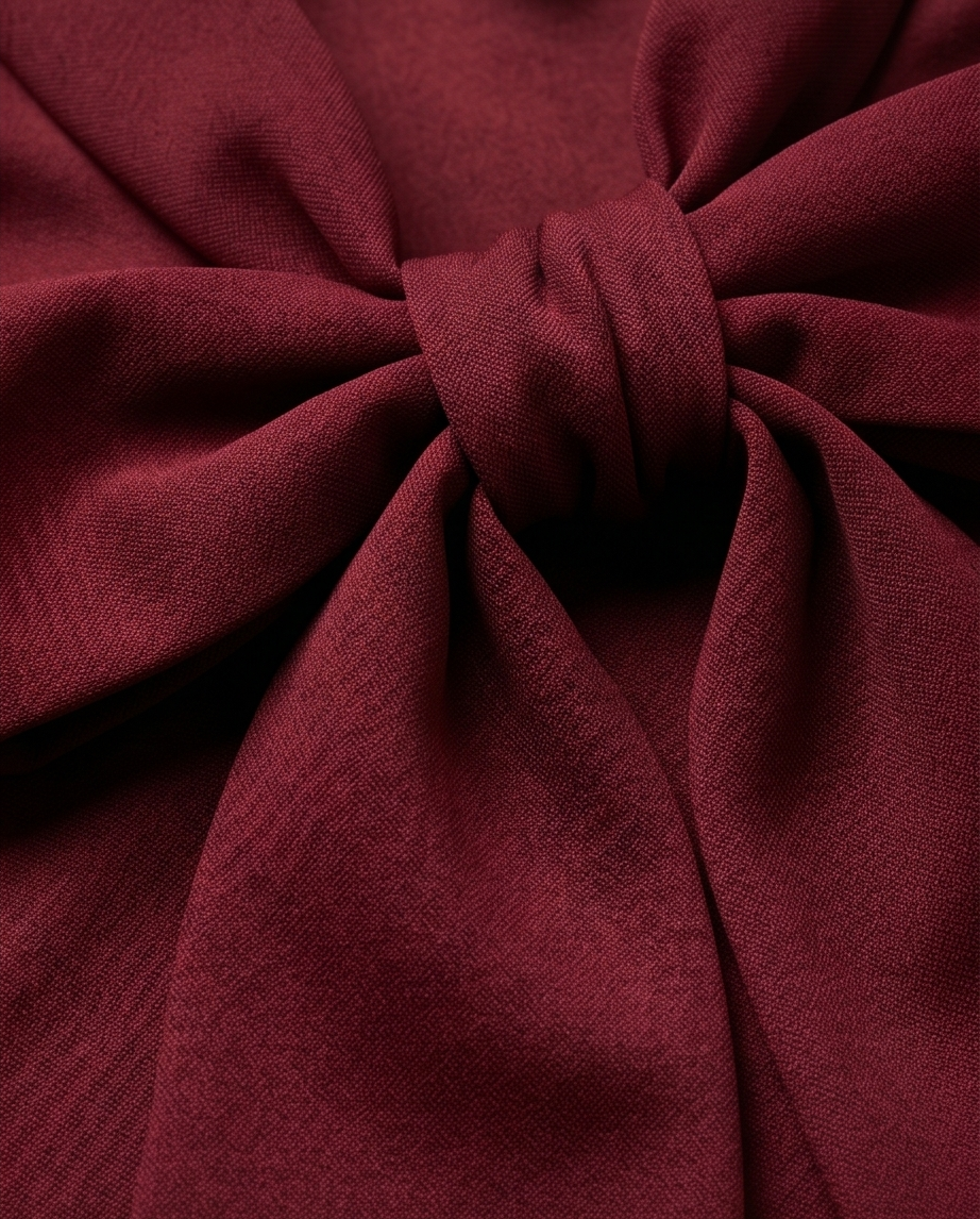 Extra Plus Burgundy Tie Neck Peplum Top