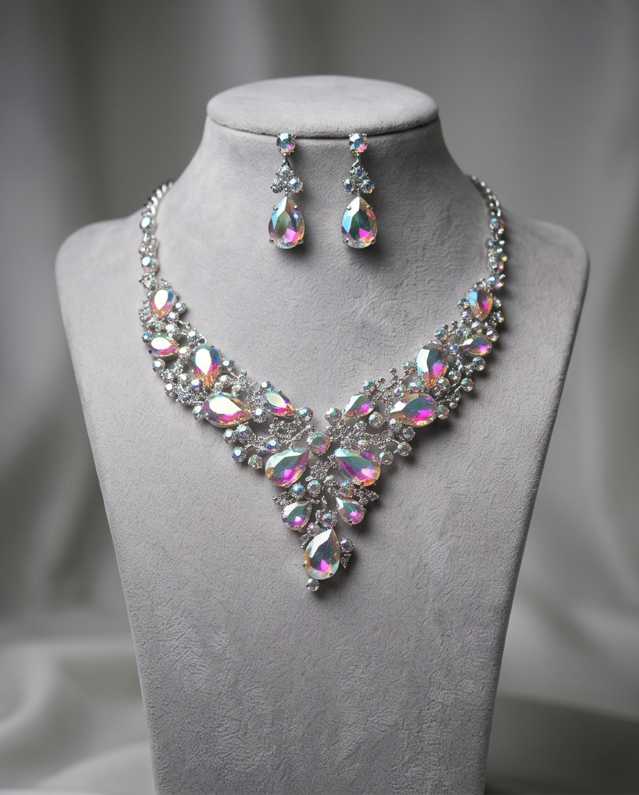 Stunning Silver Necklace Set