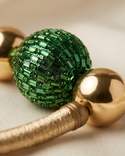 Gold & Green Tone Necklace Set