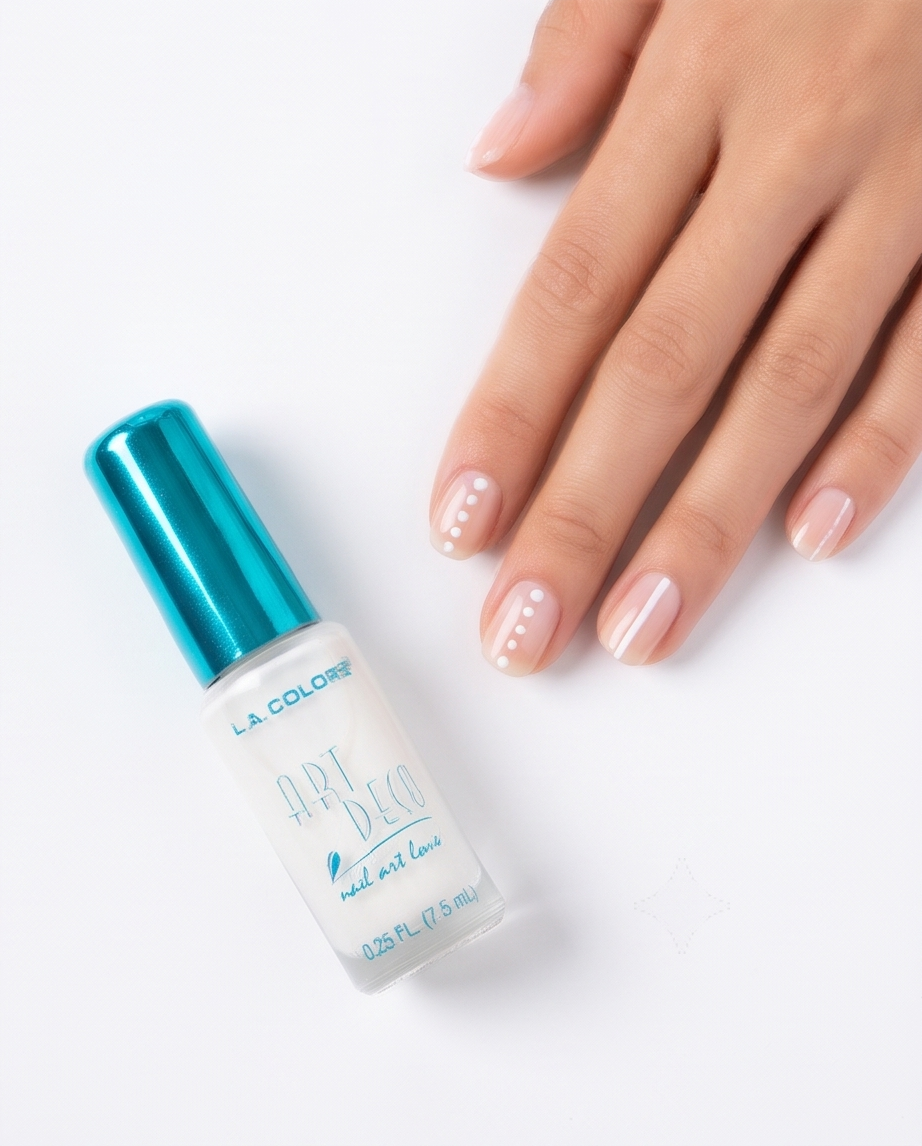 LA Colors White Nail Decor