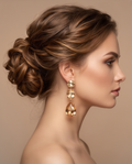 Golden Empress Drop Earrings