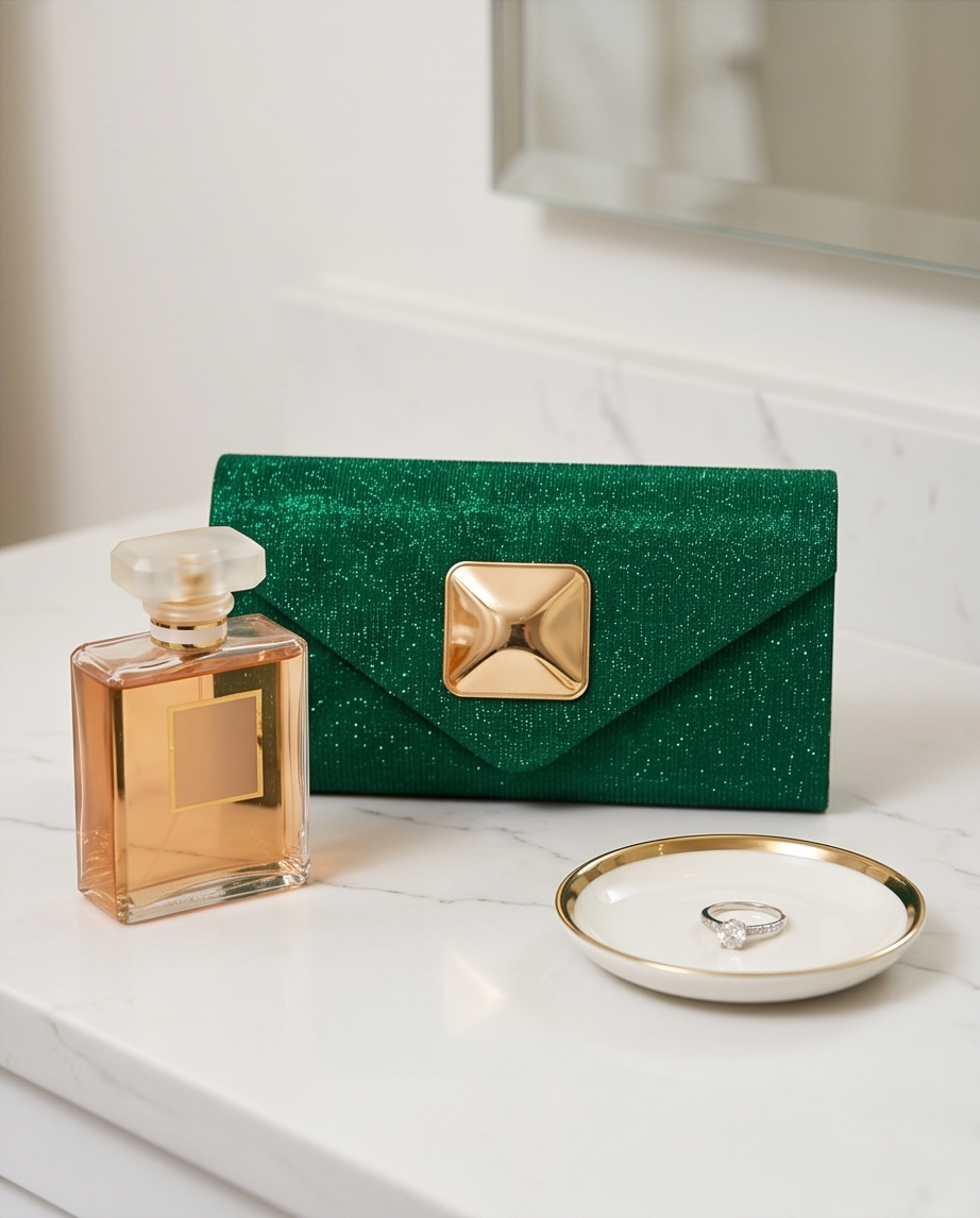 Emerald Evening Clutch