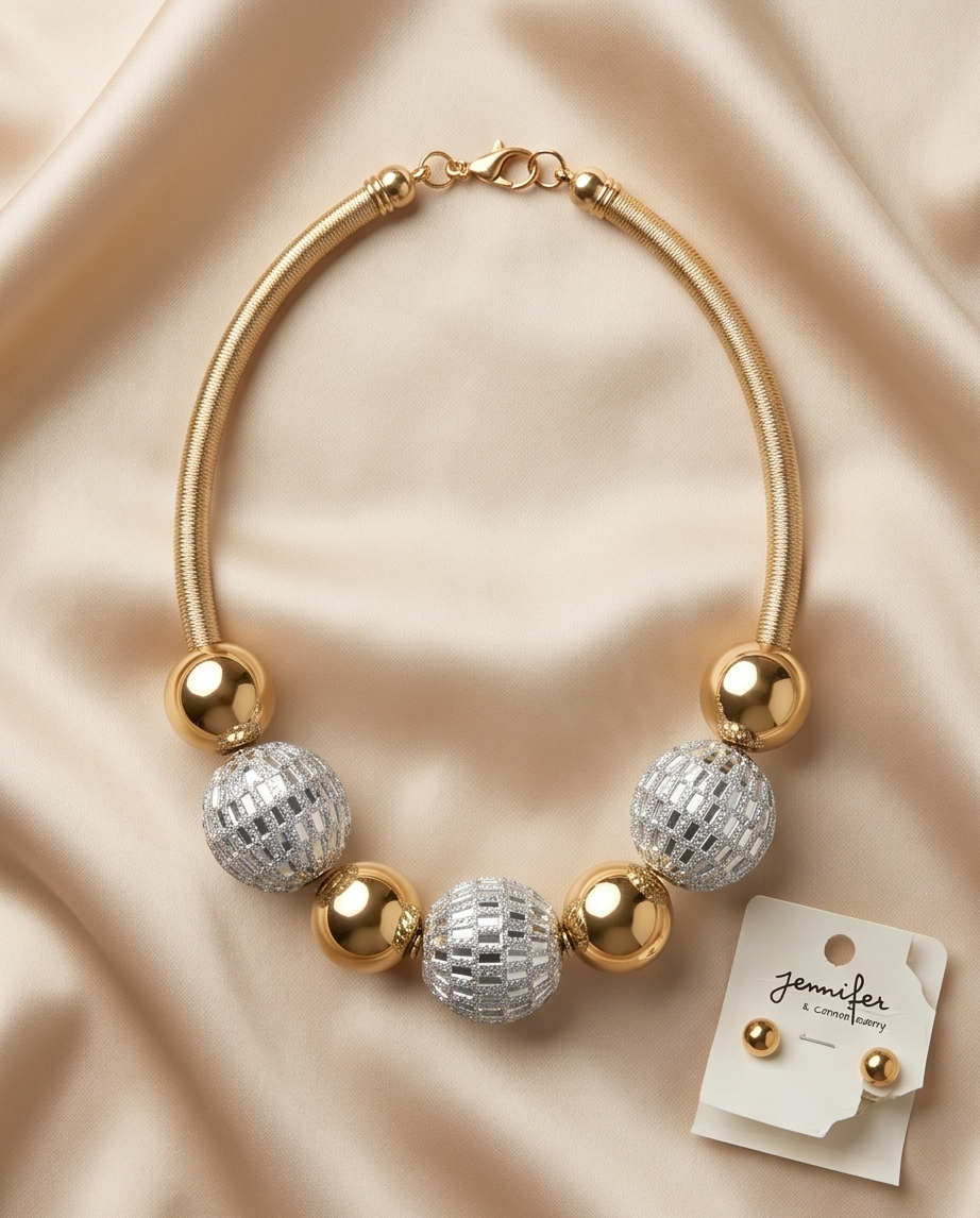 Gold & Silver Tone Necklace Set