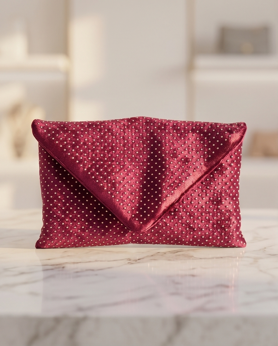 Vegan Studded Purple Bag