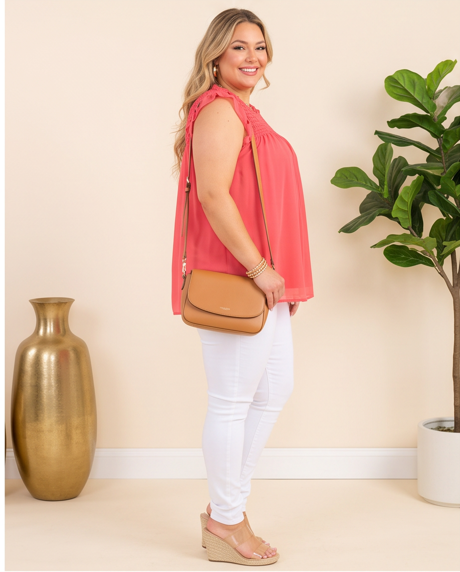 Plus Size Deandra Coral Top