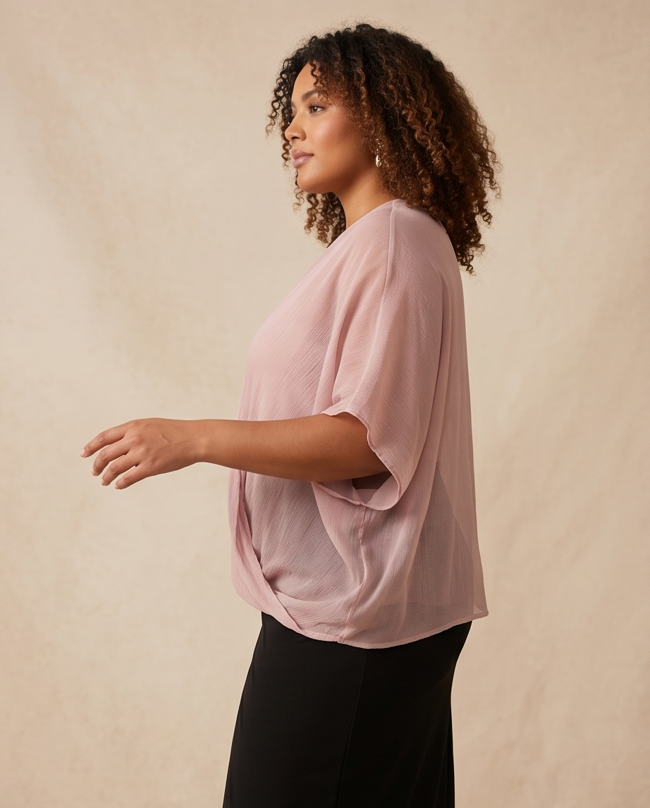 Plus Size Lavender linen Top