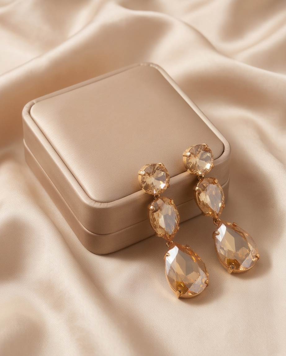 Golden Empress Drop Earrings