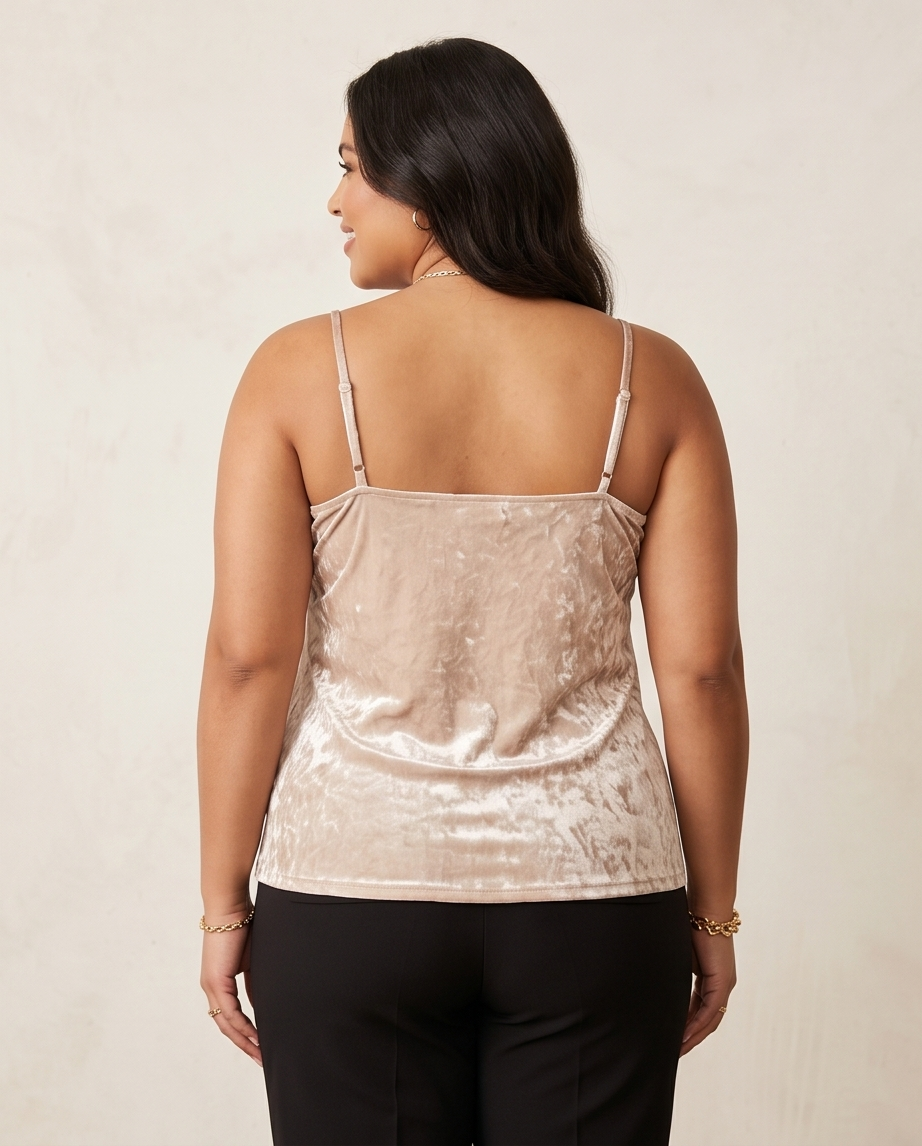 Velvet Ruffle Camisole