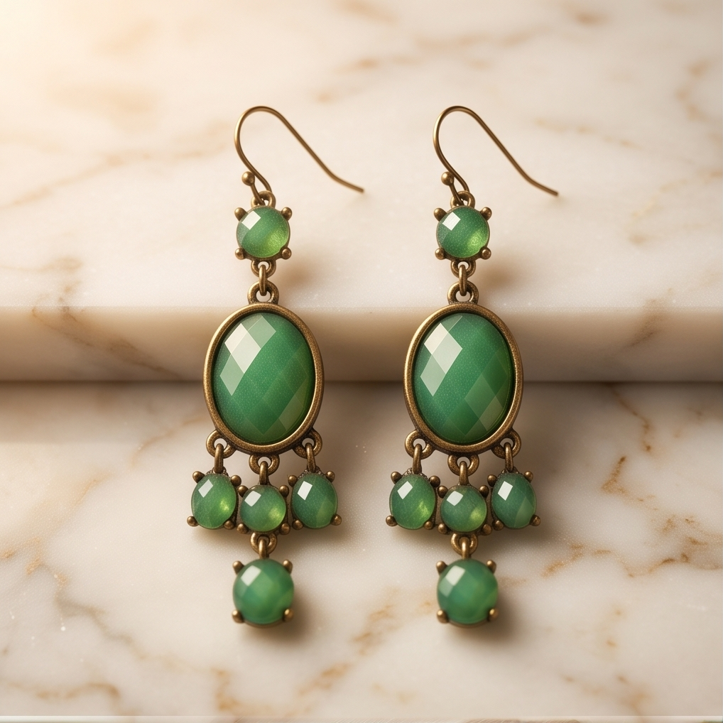 Green Empire Earrings