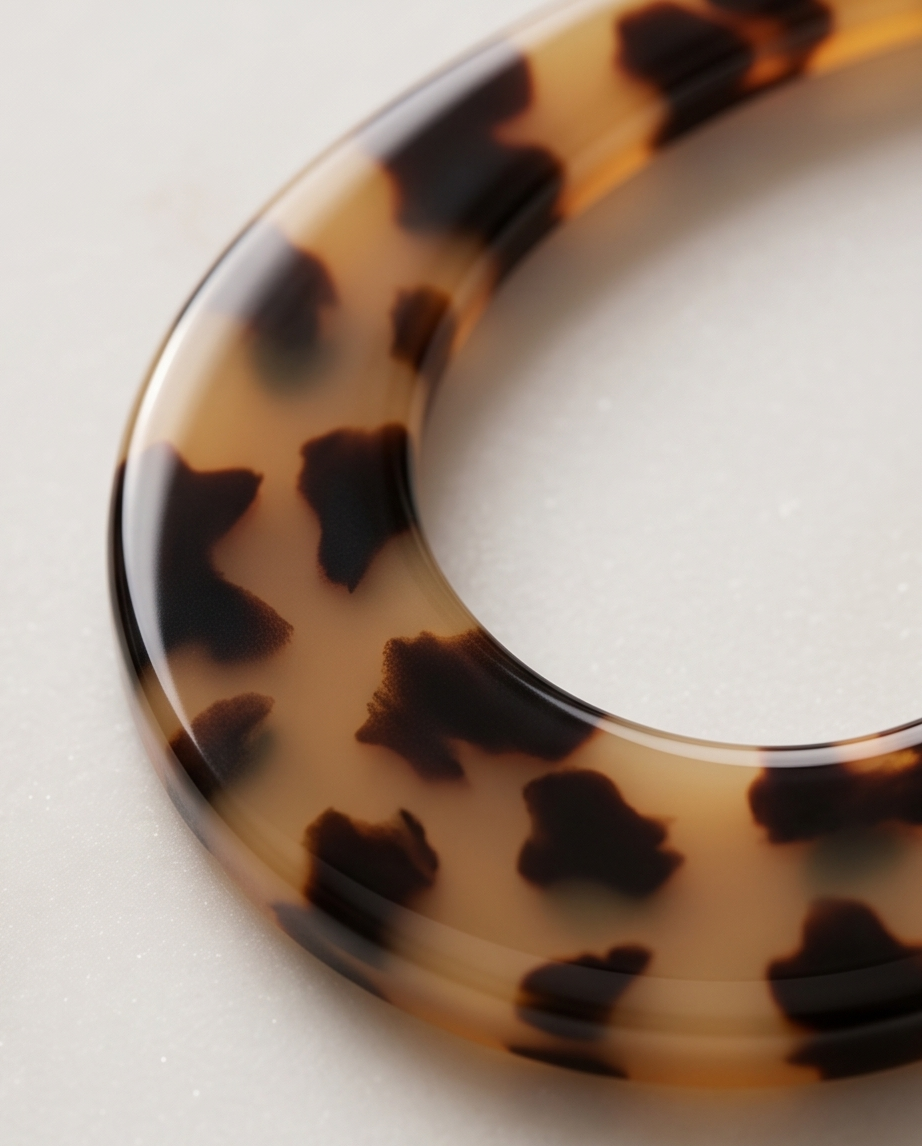 Orange & Black Teardrop Hoop Earrings