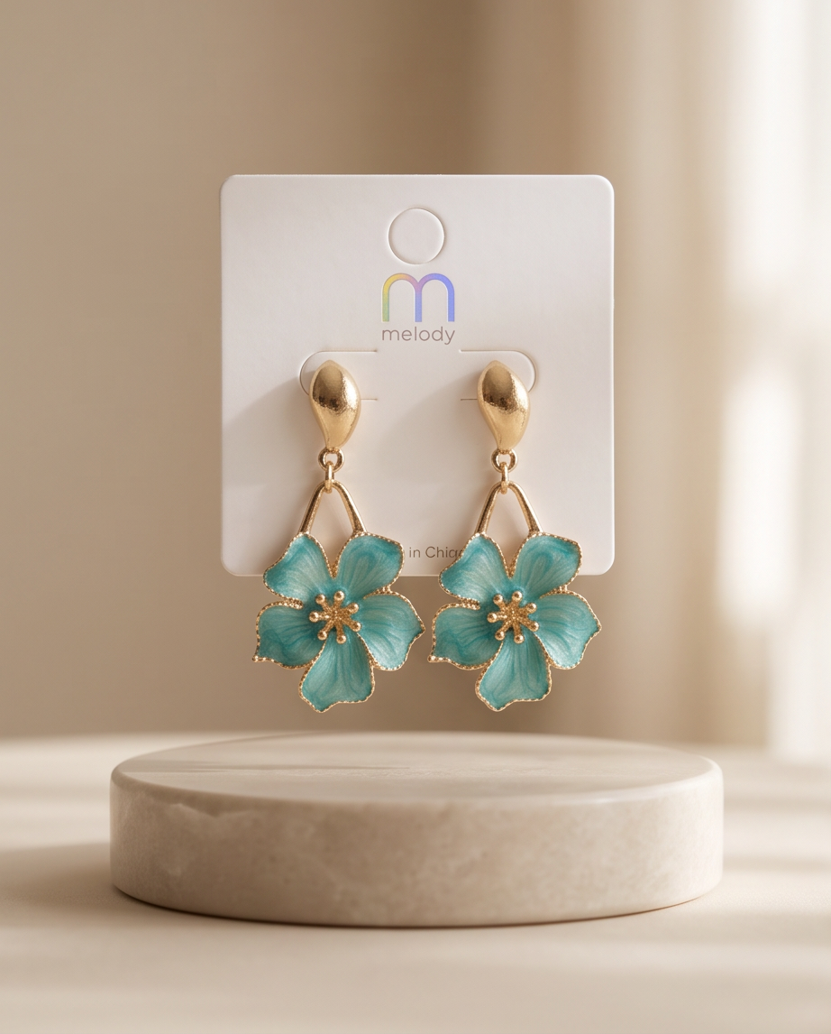 Melody Floral Drop Earrings