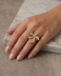 Melody Scattered Leaf Ring