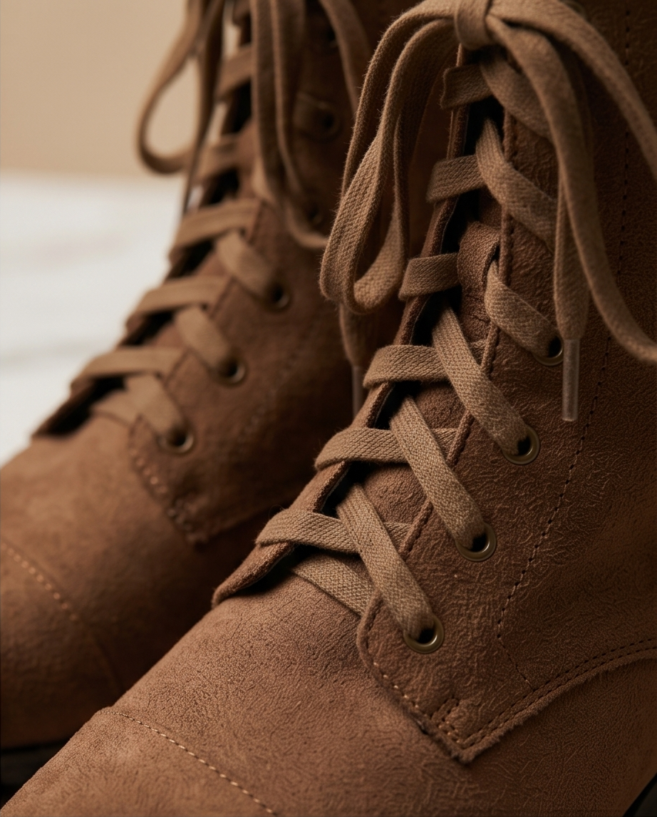 Brown Lace Up Boots