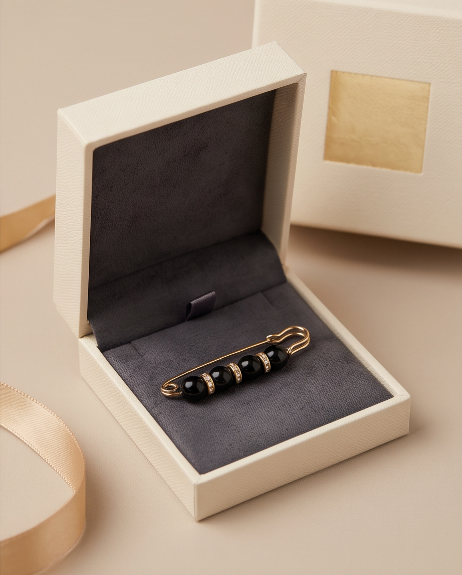 Black Diamond Brooch