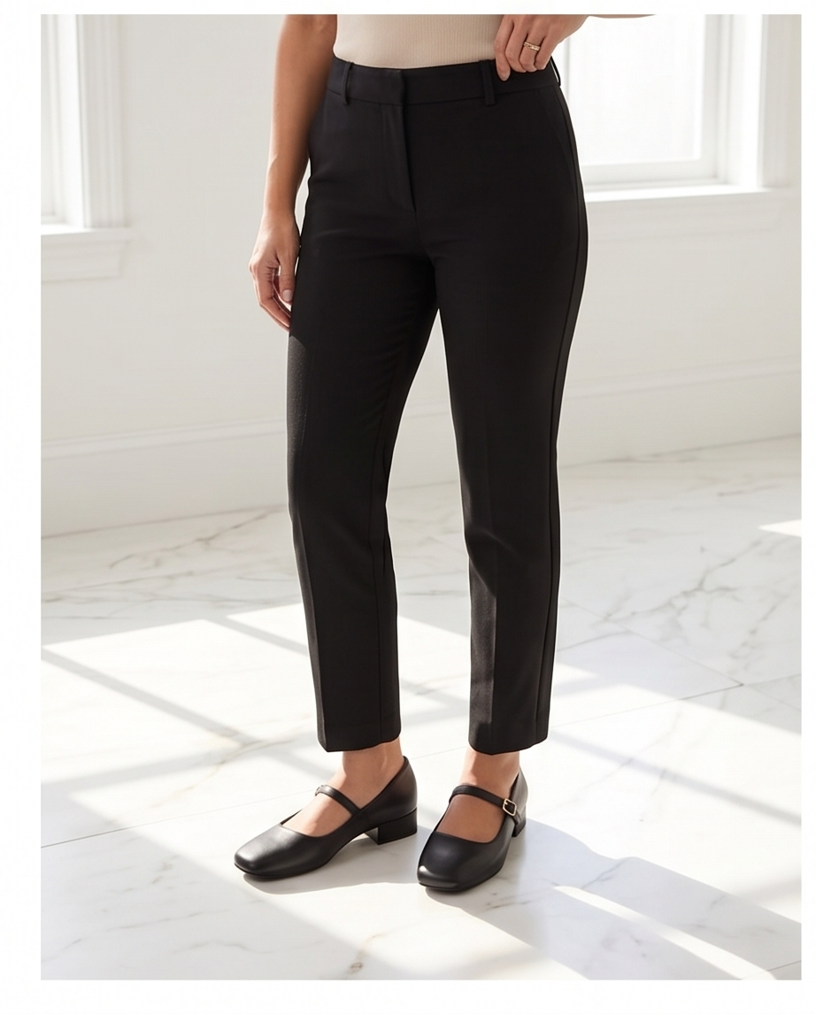 Black Square Front Flats