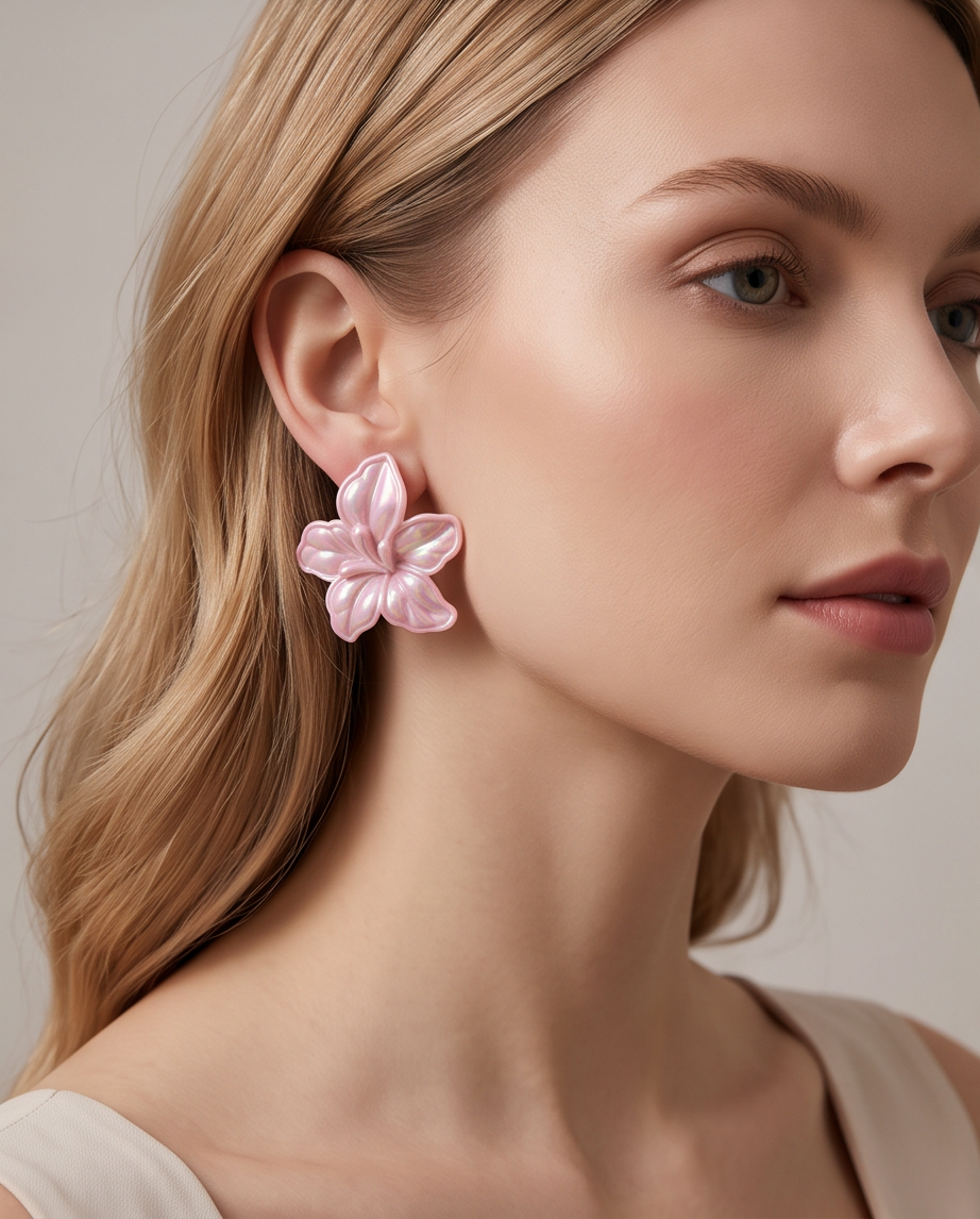 Melody Big Flower Earrings
