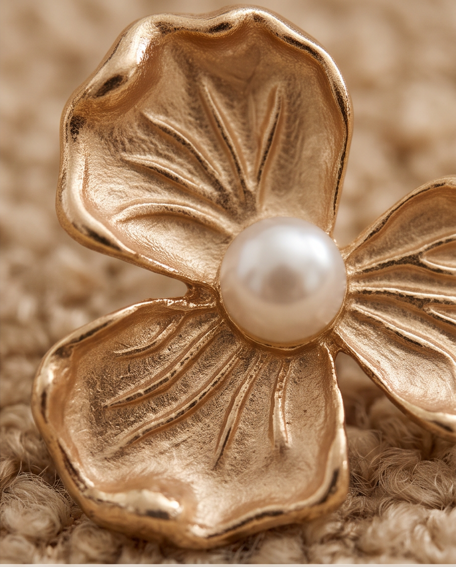 Melody Felicita Pearl Flower Earrings