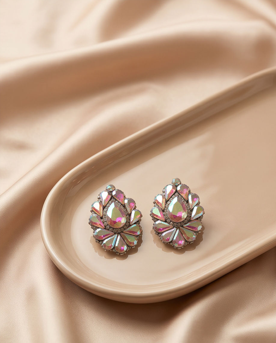 Holographic Snap On Earrings