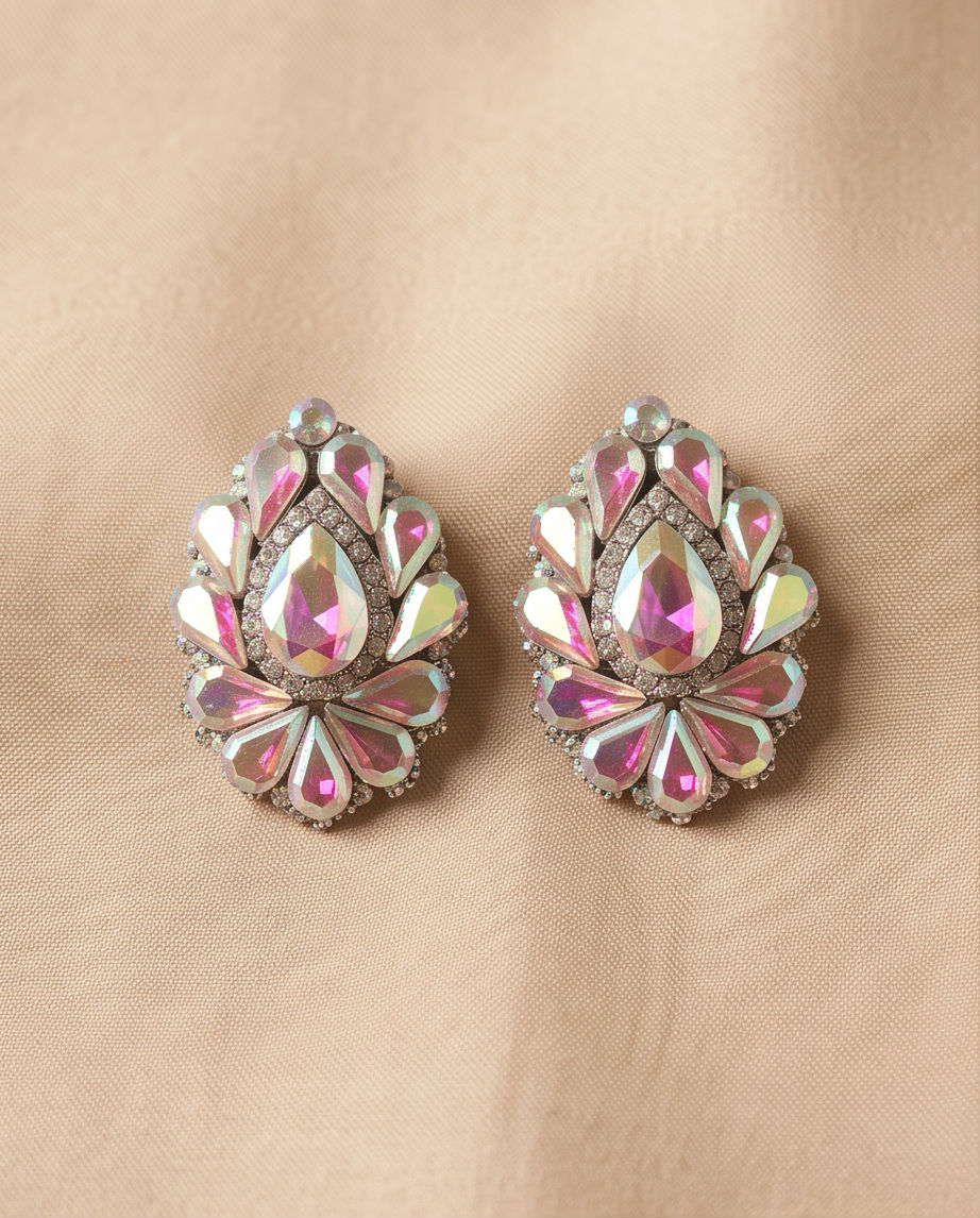 Holographic Snap On Earrings
