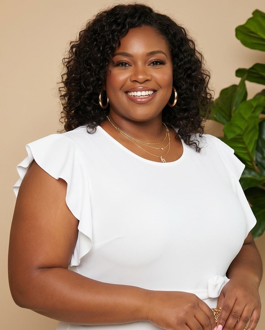 Plus Size Ruffle Trim Jumpsuit