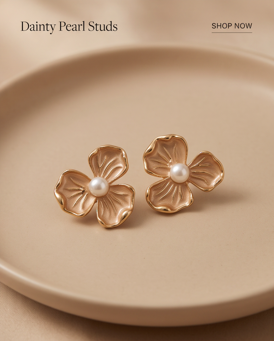 Melody Felicita Pearl Flower Earrings