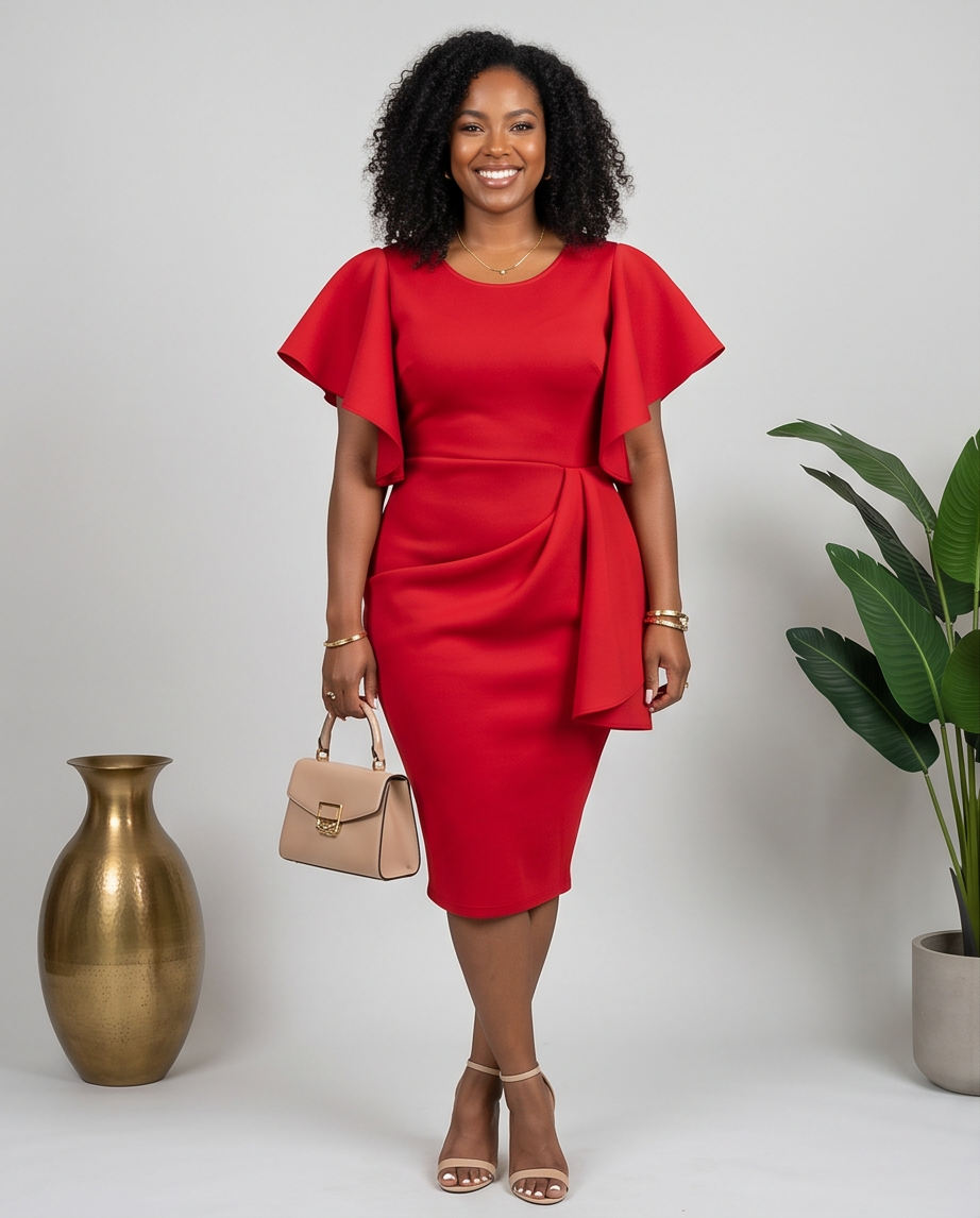 Red Goddess Dress