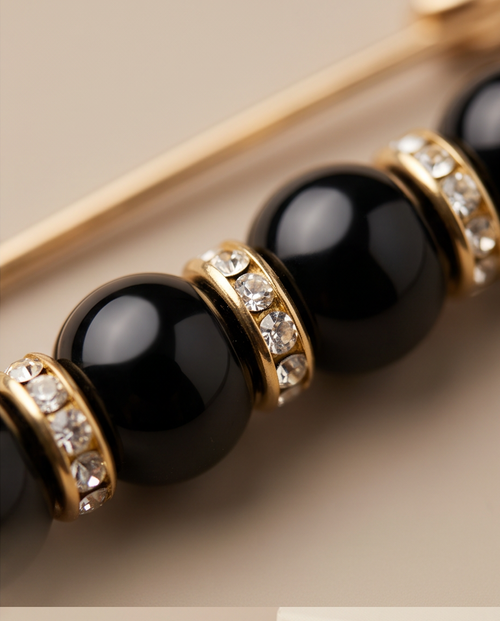 Black Diamond Brooch