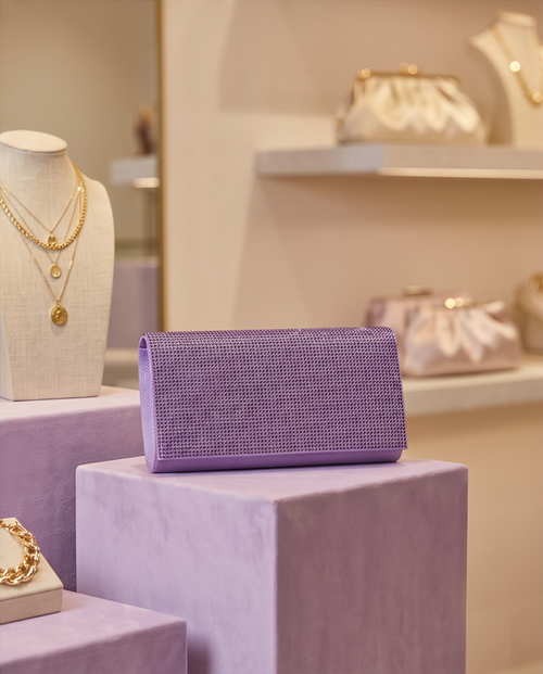 Bedazzled Purple Clutch