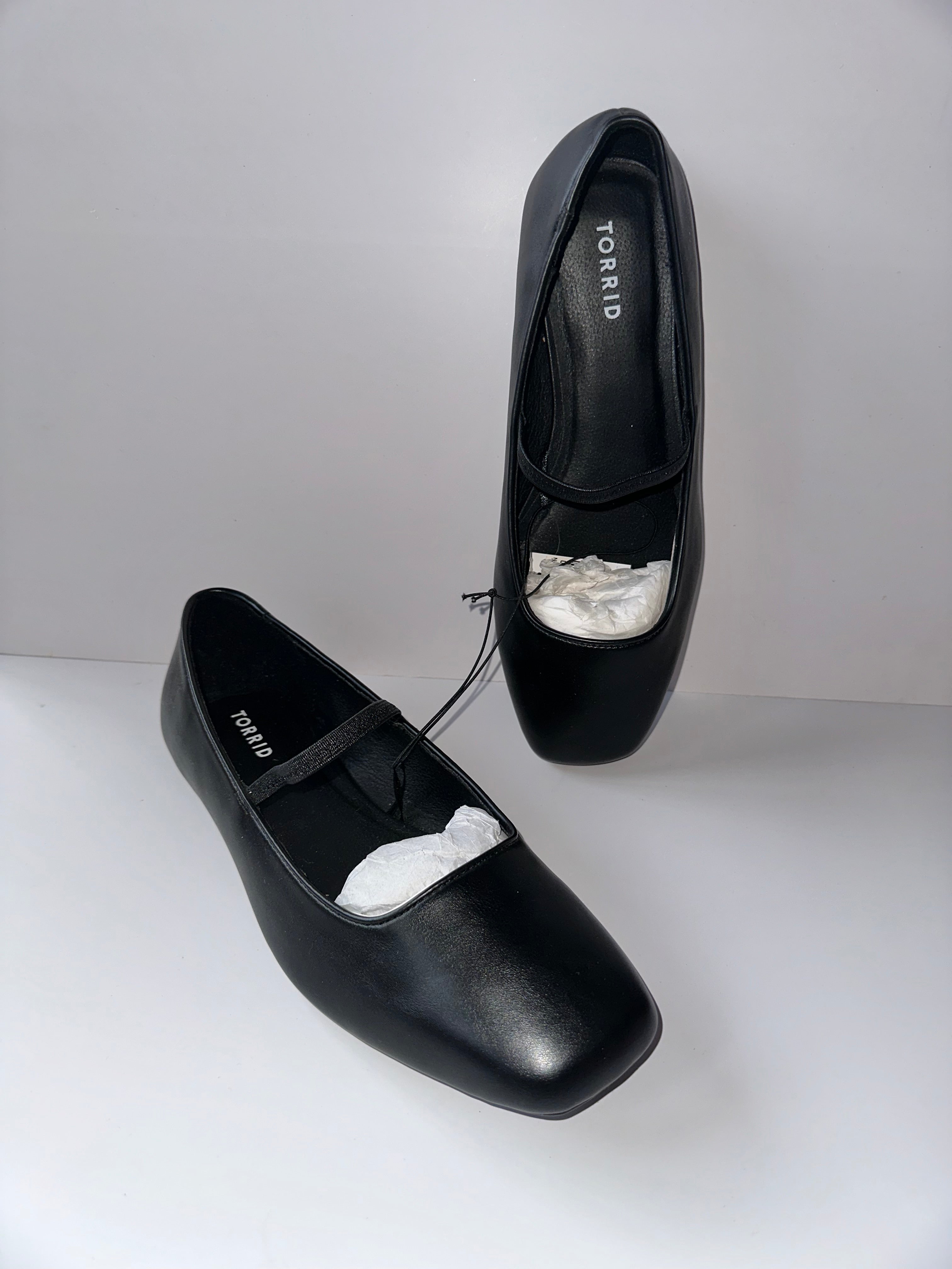 Black Square Front Flats - 1445