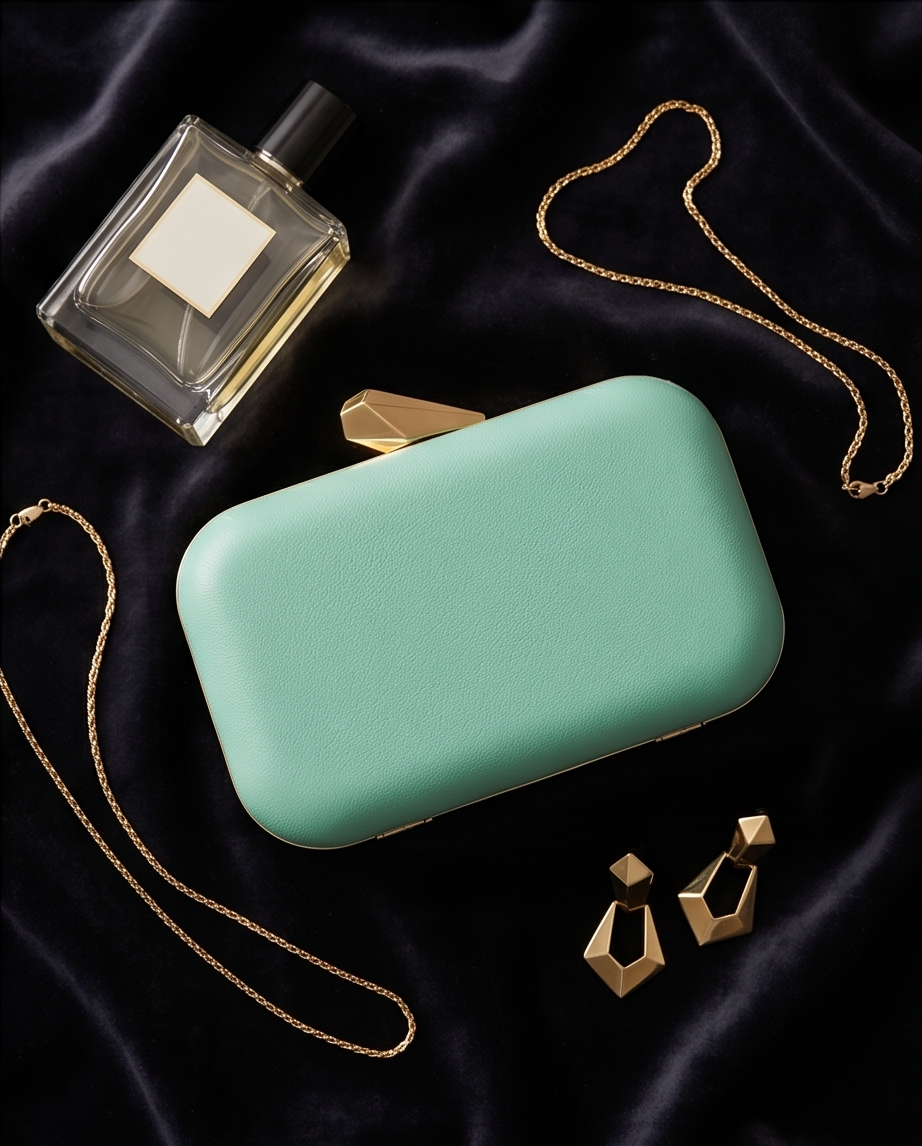 Mint Minaudière Clutch