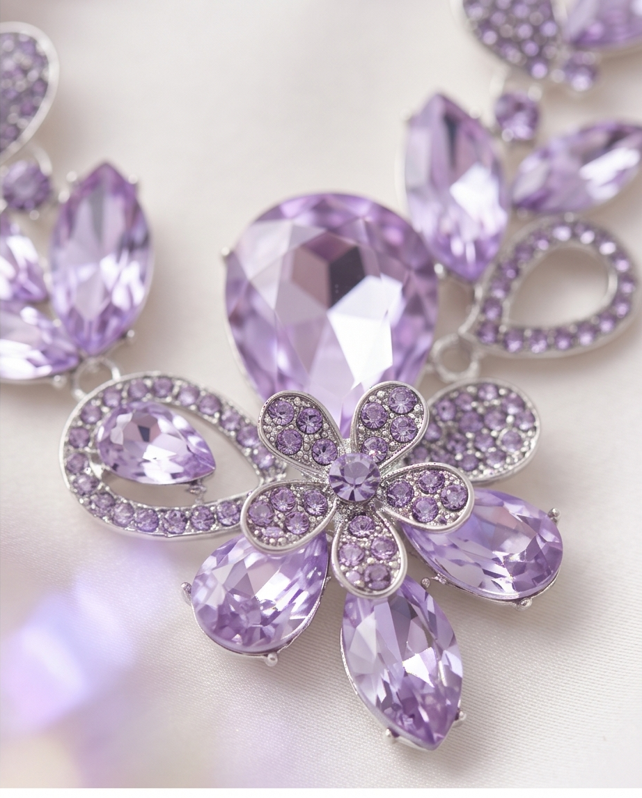 Purple Necklace Set