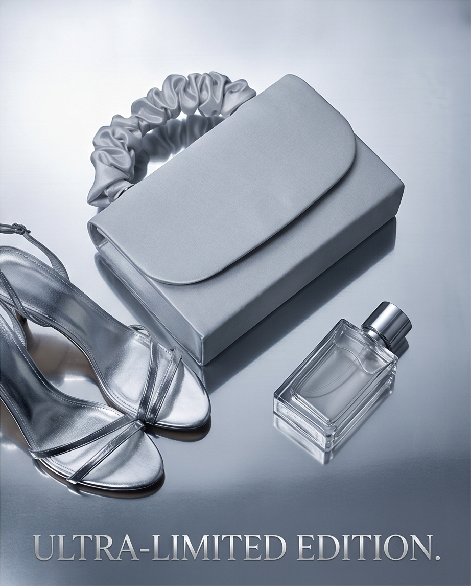 Satin Scrunch Handle Bag