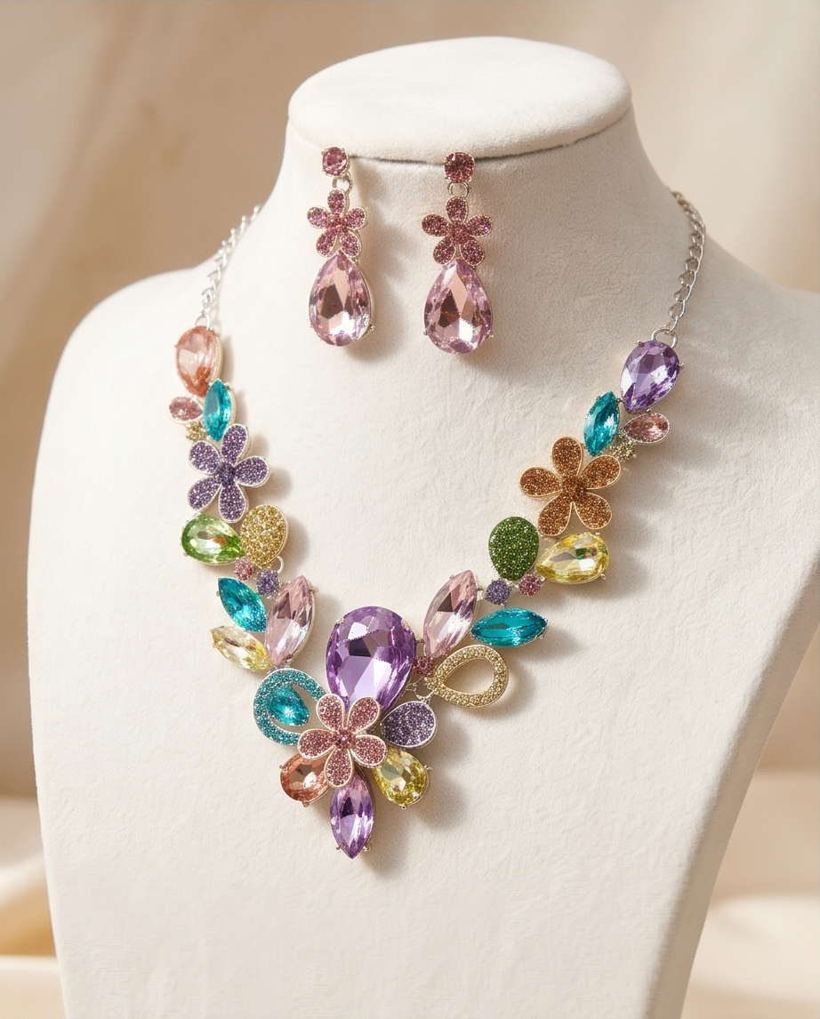 Rainbow Necklace Set