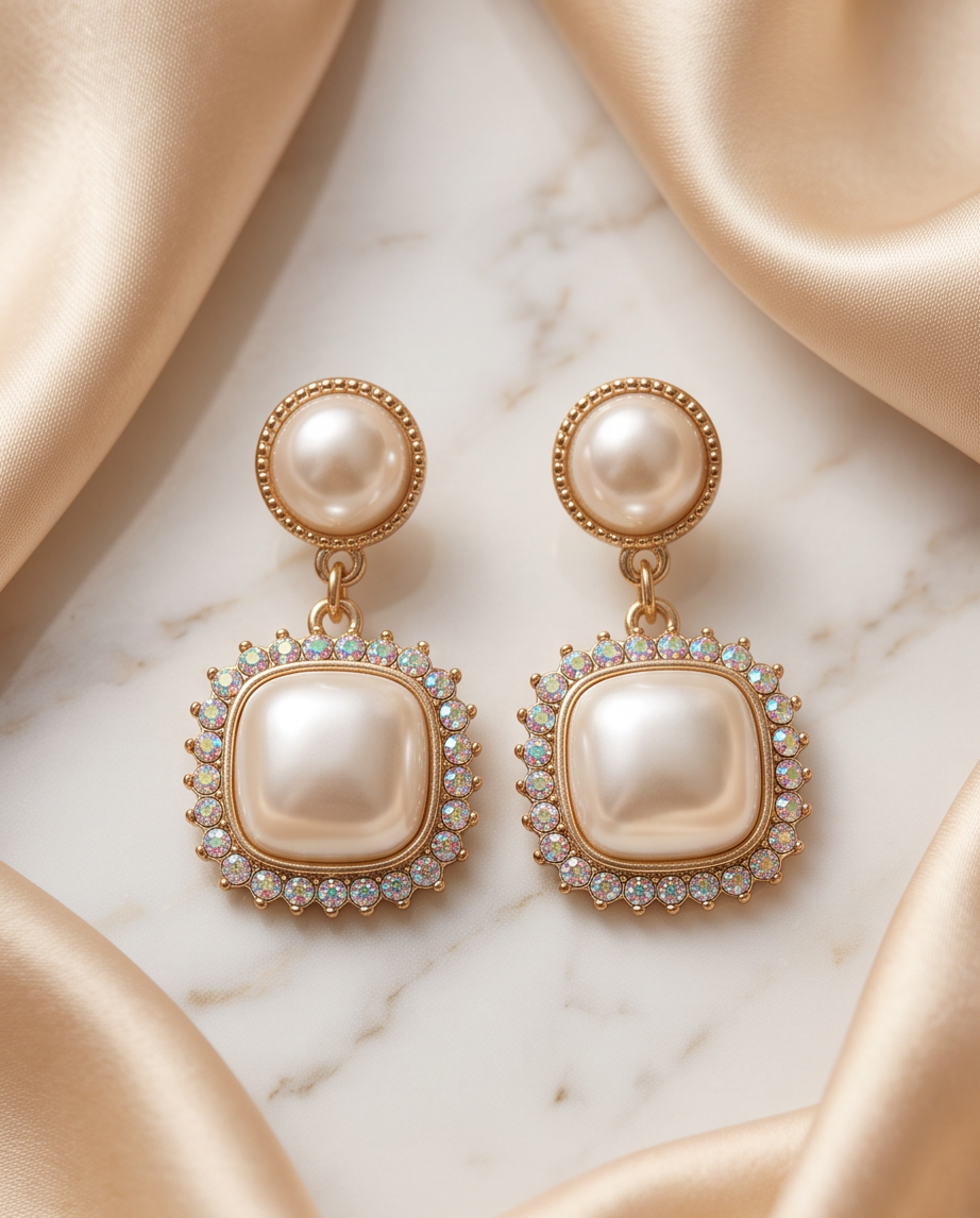 Pearls & Diamonds Desire Earrings