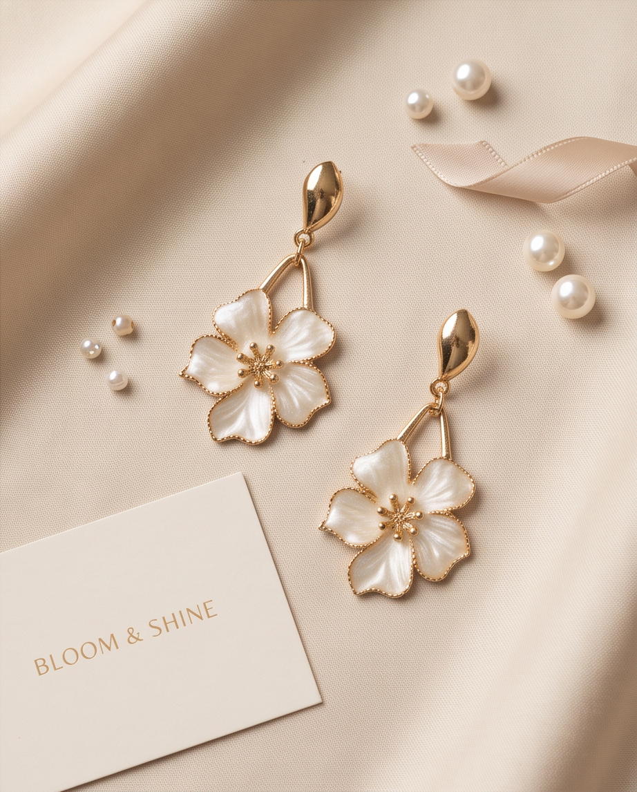 Melody Floral Drop Earrings
