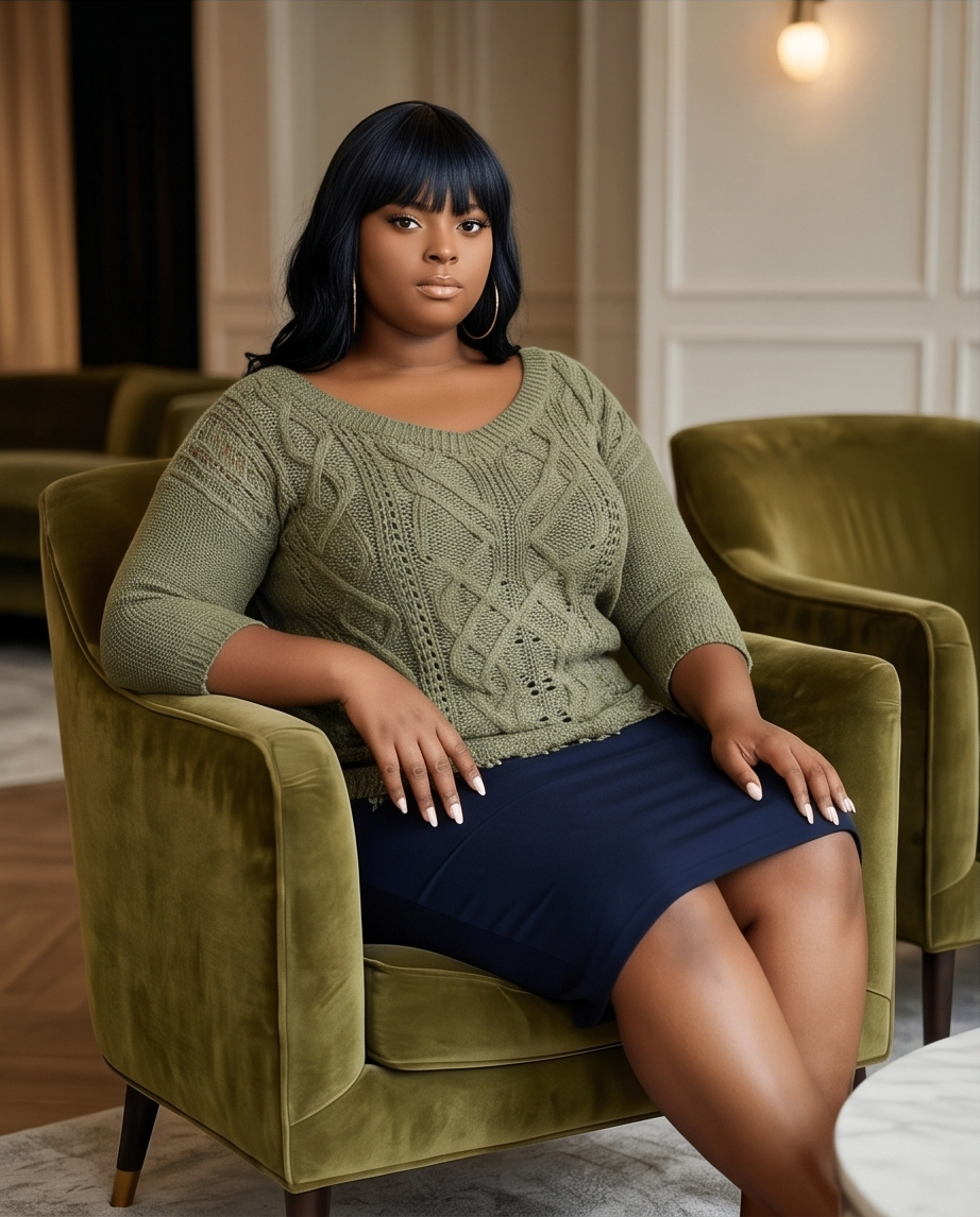 Plus Size Burgundy Raw Hem Sweater