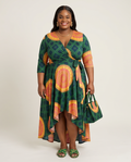 Plus Size High-Low Kaftan Dress