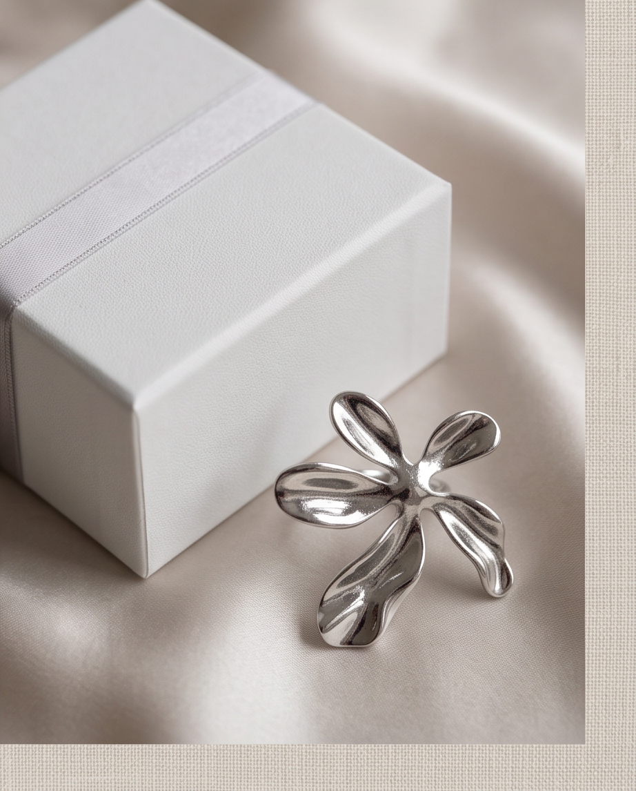 Melody Scattered Leaf Ring