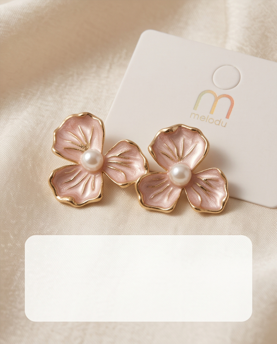 Melody Felicita Pearl Flower Earrings